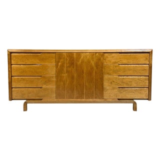 Edmond J Spence, Dresser, Burled Maple, Bentwood, Sweden, 1960s For Sale