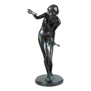 Aurelio Mistruzzi, La Ranocchietta, Bronze, 1930 For Sale