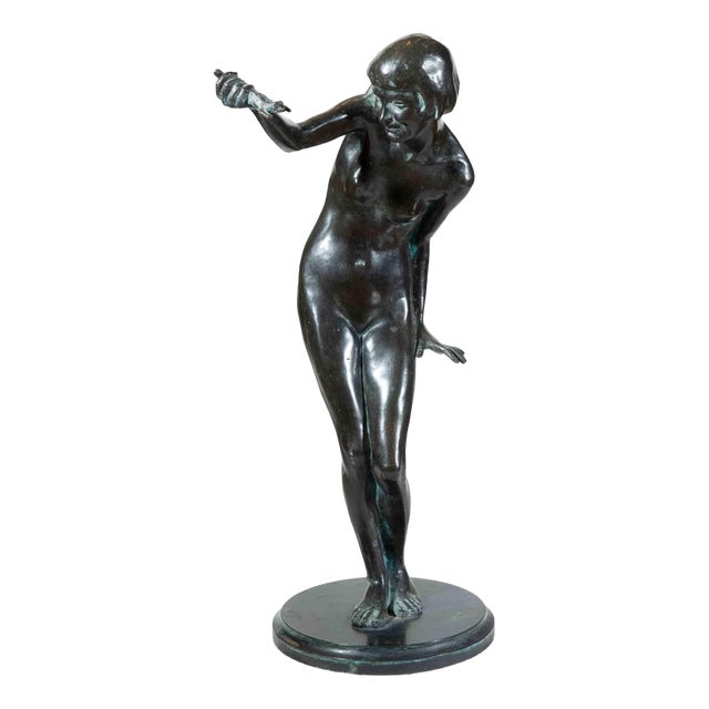 Aurelio Mistruzzi, La Ranocchietta, Bronze, 1930 For Sale