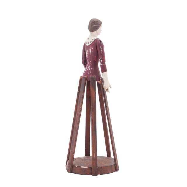 French Folk Art / Santos Cage Doll With Articulated Arms, 1800-25 For Sale In Chicago - Image 6 of 12