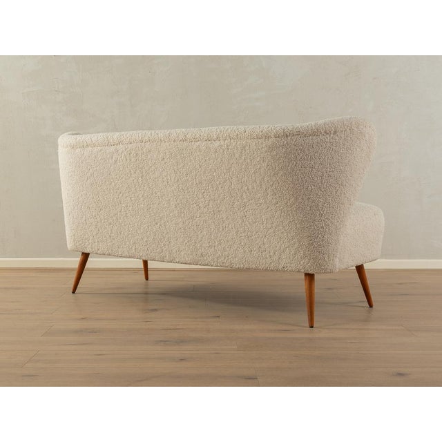 Mid-Century Modern Vintage Cocktail Sofa in Fabric For Sale - Image 3 of 8