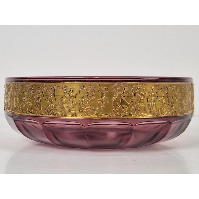 Art Nouveau Amethyst Glass Bowl by Moser Karlsbad, 1920s For Sale - Image 10 of 10