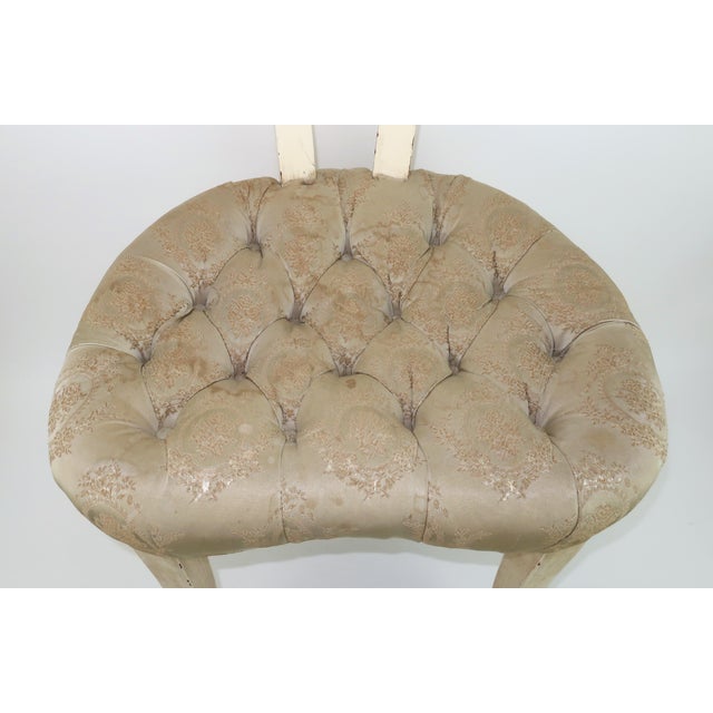 Grosfeld House Grosfeld House Accent Chair With Hand Carved Swag Detail, 1940's For Sale - Image 4 of 15