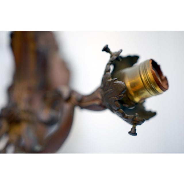 Wood 19th Century Louis XV Gilt Bronze Neoclassical Sconce For Sale - Image 7 of 7