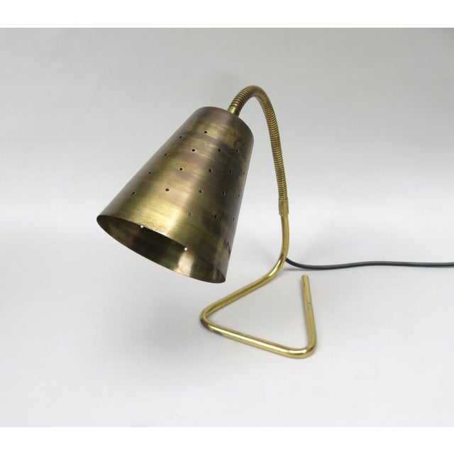 Scandinavian Adjustable Brass Table Lamp, 1950s For Sale - Image 6 of 18