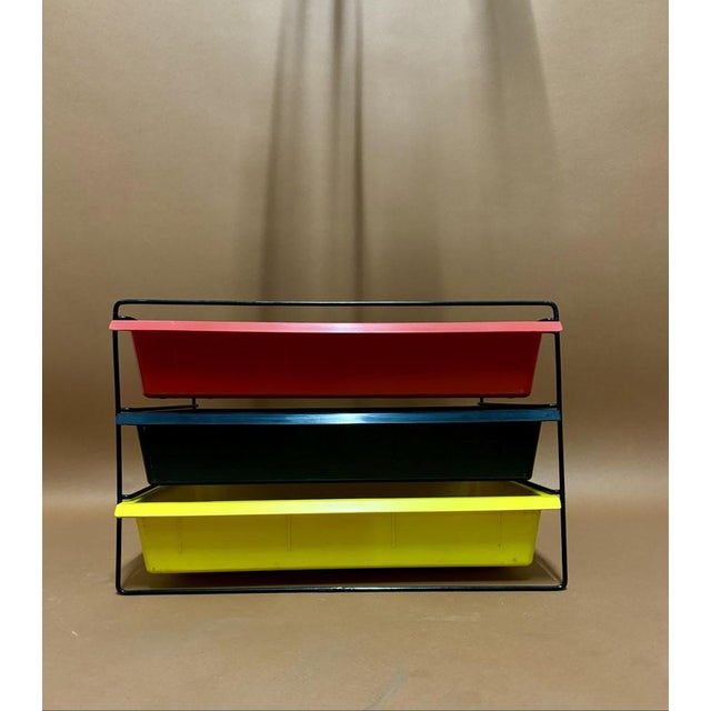 Plastic Drawers in Storage Locker by Chalotte Perriand, 1950s For Sale - Image 7 of 7