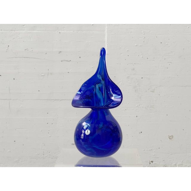 Sculptural Glass Vase from Mdina / Mtarfa Glassblowers Malta, 1970s For Sale - Image 10 of 10