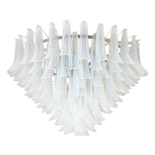 21st Century Opaline Murano Selle Chandelier by Fabio LTD For Sale