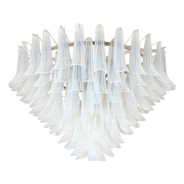 21st Century Opaline Murano Selle Chandelier by Fabio LTD For Sale