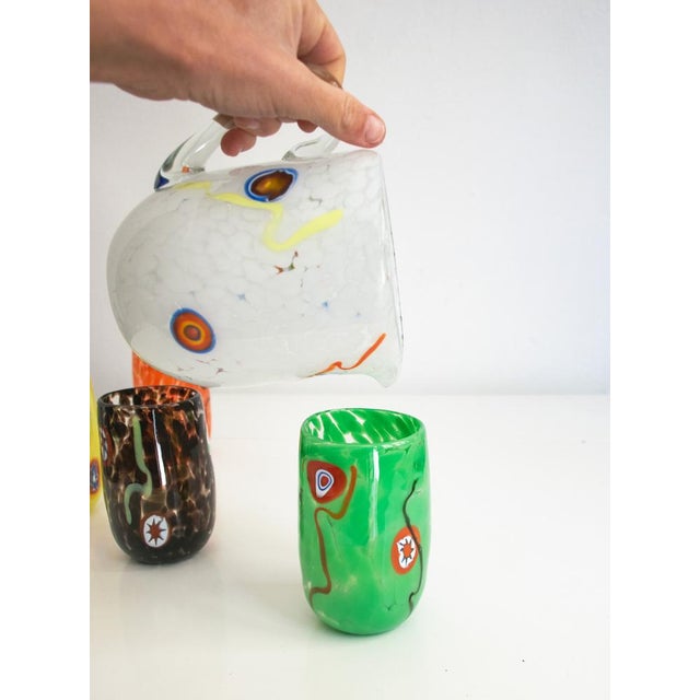 Mirò Glasses by Mariana Iskra for Ribes Studio Maestro Ballarin, Set of 6 For Sale - Image 14 of 18