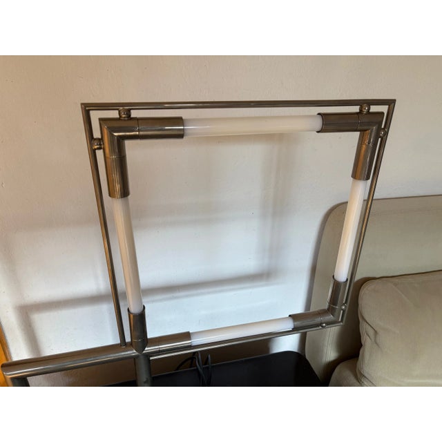 Quadro Lamp from Jacques Adnet, France, 1970s For Sale - Image 10 of 12