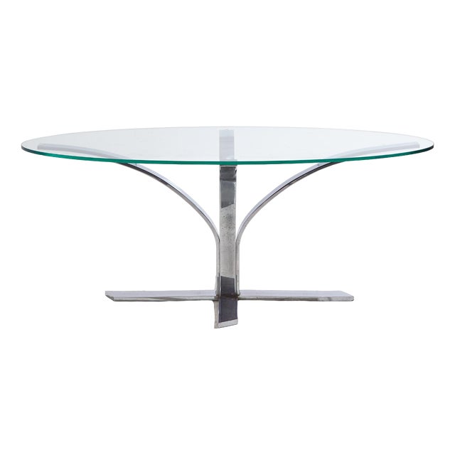 Chrome Coffee Table, 1970s For Sale