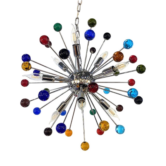 Multicolor Star Sputnik Pendant by Simoeng For Sale