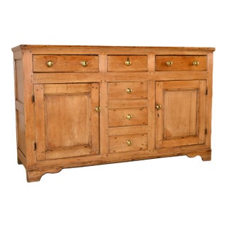 18th Century English Pine Dresser Base For Sale