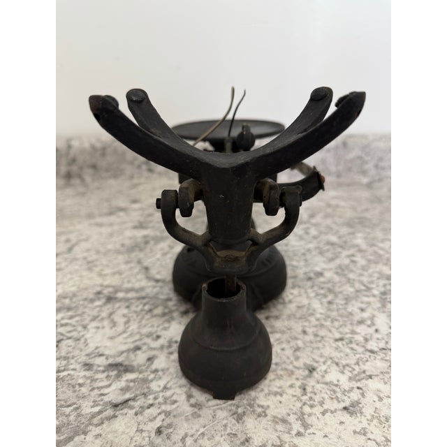 Antique Fairbanks Cast Iron Balance Scale 7” Tall 12” Long - No Weights, Untested For Sale In Chicago - Image 6 of 12