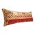 Authentic Handwoven Rug Pillow Cover – Home Décor in Red & Warm Color Tones -14'' X 37'' For Sale