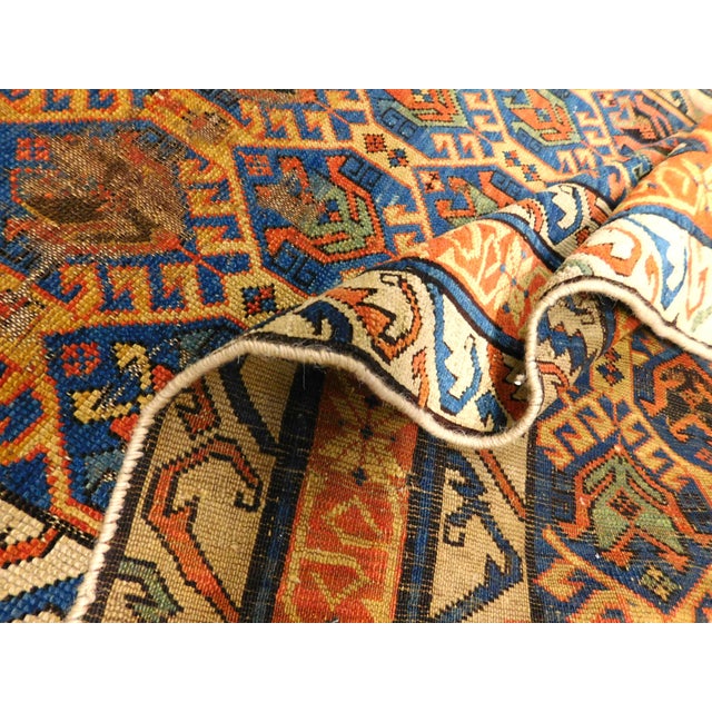 Rare Antique Caucasian Rug. 3'6"x 5'5" For Sale - Image 14 of 16