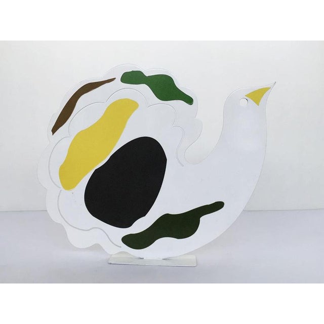 White Painted Metal Sculpture by Riccardo Dalisi, Italy, 1980s For Sale - Image 16 of 18