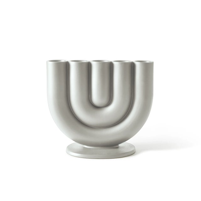 Contemporary Grey Rah Candleholder for 5 Candles by Alessio Romano for Atipico For Sale - Image 3 of 3