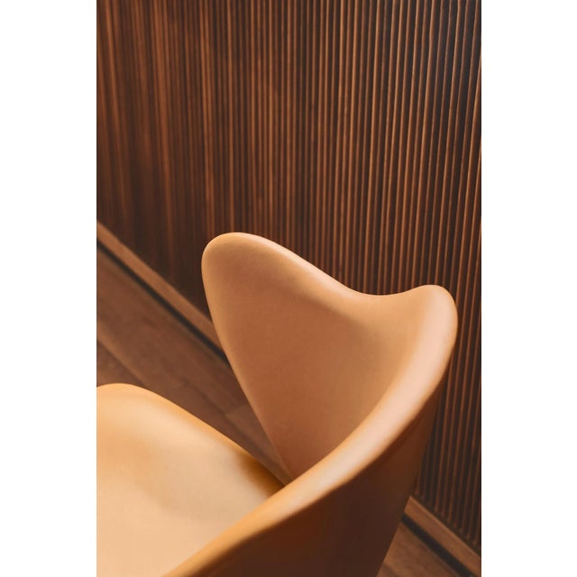Mogens Lassen Brown Leather Lassen Chairs by Lassen, Set of 4 For Sale - Image 4 of 6