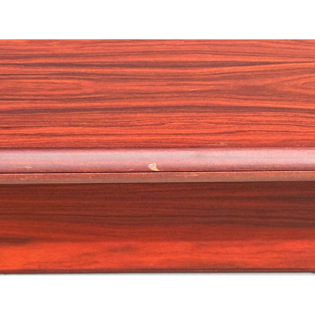 Sannemann, Convertible Console or Dining Table, Rosewood, Brass, Denmark, 1970s For Sale - Image 15 of 18