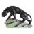 1950s Mid-Century Modern Black Panther Ceramic Sculpture – Glossy Art Pottery Jaguar on Rock Base For Sale