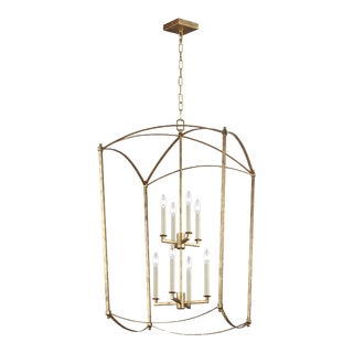 Sean Lavin by Visual Comfort Studio Thayer Extra Large Lantern, Antique Gild For Sale