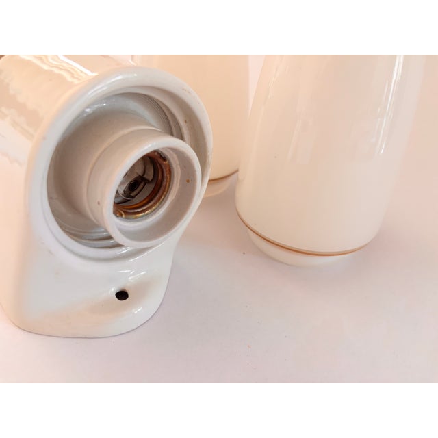 Glass Ceramic Model 6078 Sconce by Wilhelm Wagenfeld for Lindner, 1958 For Sale - Image 7 of 11