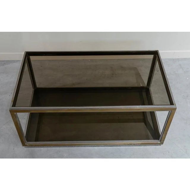 Mid-Century Modern Vintage Steel Center Table, 1970s For Sale - Image 3 of 6