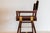 John and Elinor McGuire 1970s McGuire Director’s X-Chair in Geometric Velvet Jacquard For Sale - Image 4 of 11