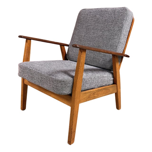 Swedish Designer, Lounge Chair, Teak, Oak, Hallingdal, Sweden, 1950s For Sale