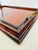 Wood Vintage Italian Faux Tortoiseshell Lacquered Wood Serving Tray With Brass Handles For Sale - Image 7 of 13