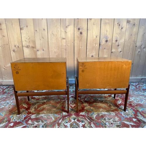 Scandinavian Bedside Tables, Set of 2 For Sale - Image 9 of 12