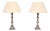 Rococo Silver Plated Table Lamps, 1920s, Set of 2 For Sale