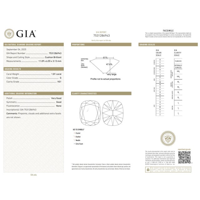 Metal Mid 20th Century Gia 1.81 Carat Elongated Old Mine Cut Diamond 18k Yellow Gold Engagement Ring, Size 6.25 For Sale - Image 7 of 7