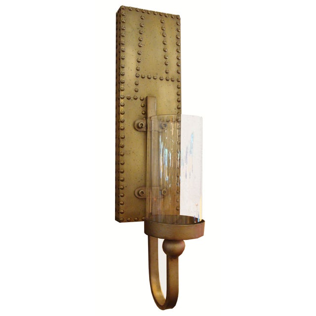 Studded Candle Lantern Sconce Chairish