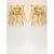 Contemporary Amber Rondini Murano Glass Gold Wall Sconces by Simoeng, Set of 2 For Sale - Image 3 of 9