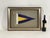 Nautical signal flag representing the "First Substitute".The flag has a sturdy canvas hoist that is fitted with a white...