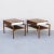 1960s 1960s Vintage Slatted Walnut End Tables or Nightstands by Martin Borenstein for Brown Saltman For Sale - Image 5 of 12