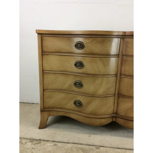 Traditional Mid Century Eight Drawer Lowboy Dresser by Drexel For Sale - Image 3 of 12