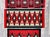1960's Hand-woven Danish wool wall tapestries feature traditional geometric patterns in red, black, and white. The...