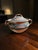 Offering from my personal Studio Pottery 1990's Collection, a wood fired double-handled, lidded pottery bowl. Stamped 1991...
