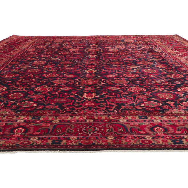 Vintage Persian Malayer Rug - 11'00 X 14'03 For Sale - Image 4 of 8