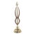 1950s Sculptural Walnut Table Lamp For Sale