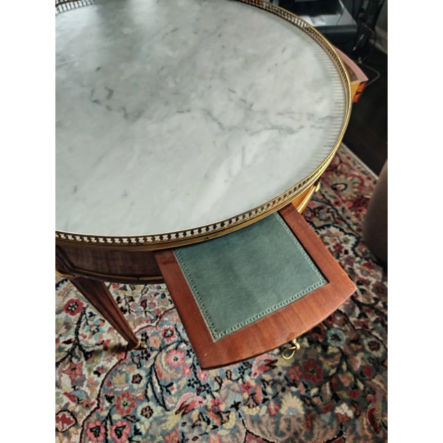 French Late 19th Century Antique French Louis XVI Table Bouillotte For Sale - Image 3 of 12