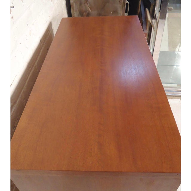 Wood Mid-Century Sculpted Front Tall Dresser For Sale - Image 7 of 8