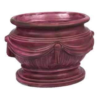 Classicism Style Majolica Flower Pot For Sale