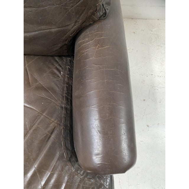 Vintage Brown Leather Chairs, 1970s, Set of 2 For Sale - Image 12 of 17