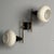 1960s Italian Mid-Century Modern, Adjustable Wall Sconces, Brass, Opaline Glass, 1960s For Sale - Image 5 of 7