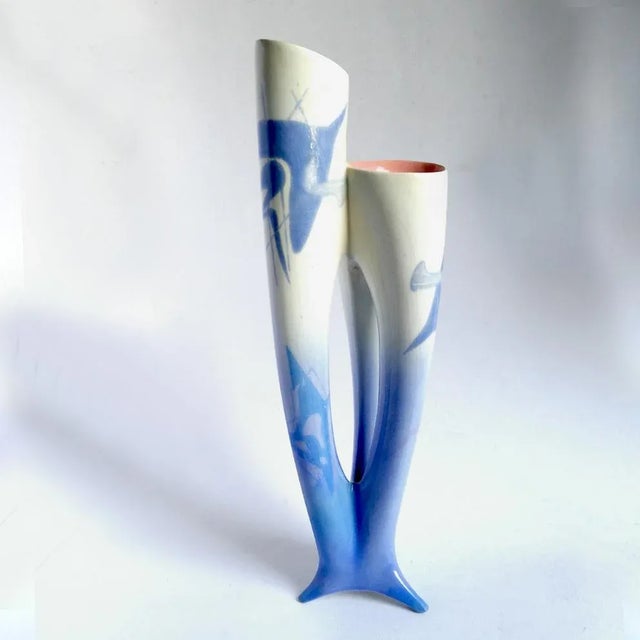 Mid-Century Italian Ceramic Vase by Donatella For Sale - Image 3 of 7